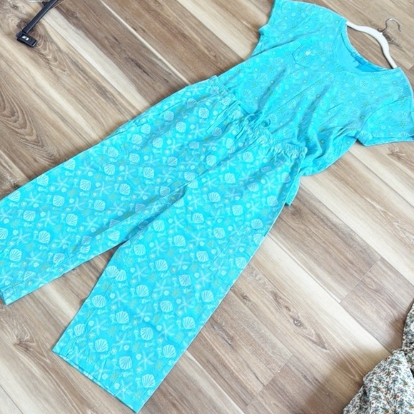 Fresh Produce 2 Pieces Set XL Blue Patterned Women's Set - Picture 7 of 11